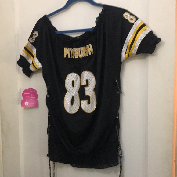 New Women’s luck rhinestone rouched Pittsburgh tip - Picture 6 of 8